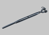 Closed body turnbuckle fork-swage